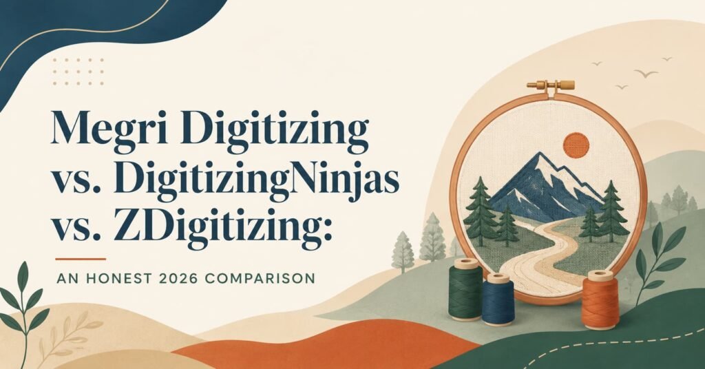 Megri Digitizing vs. DigitizingNinjas vs. ZDigitizing: An Honest 2026 Comparison